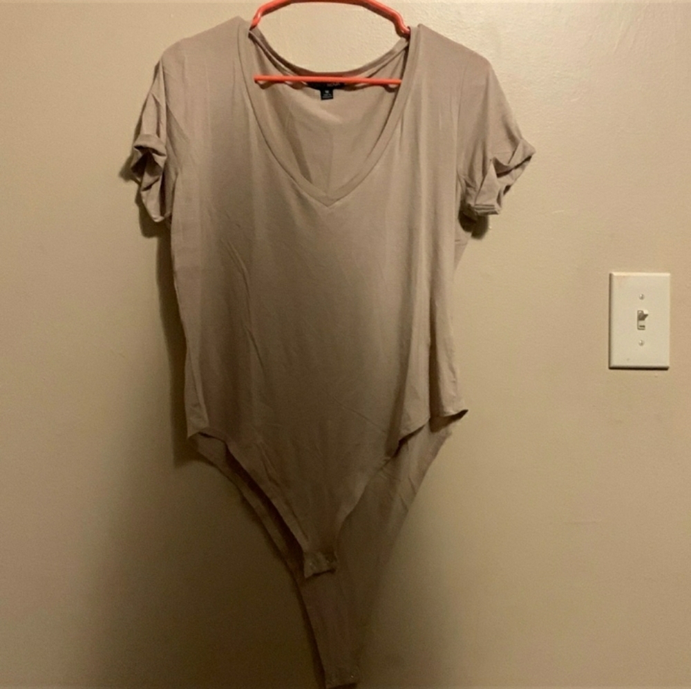 Nude fashion nova bodysuit 1x